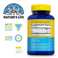 Nature's Life Monolaurin vegetarian capsules highlight gut health support