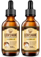 Nature's Live Lions Mane bottle with pour spout for easy daily dosing