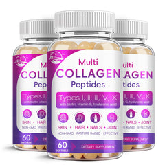 Nature's Live Multi Collagen Softgel bottle, 60-count, showing convenient daily support