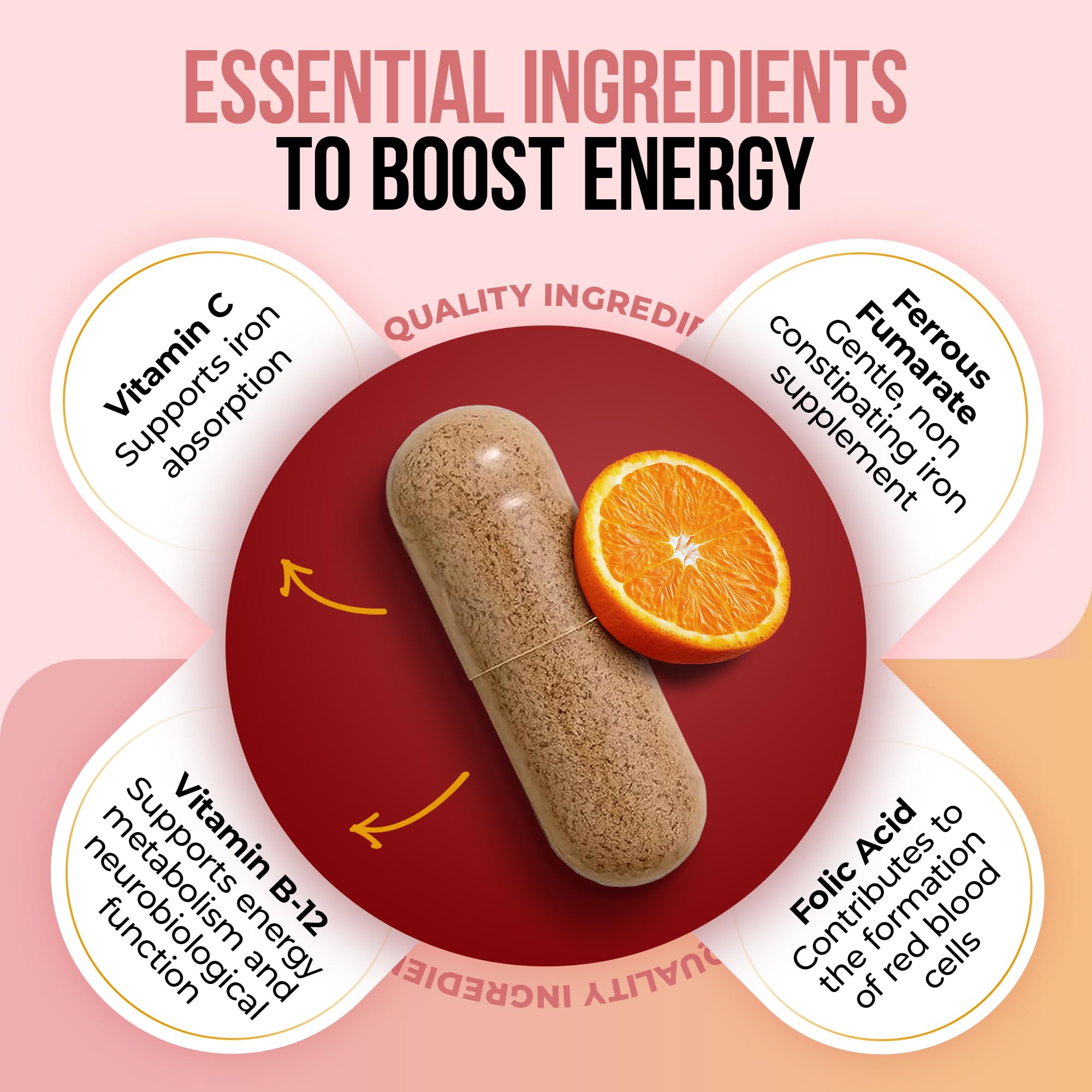 Nature's Nectar Blood Builder label shows B12 and folic acid
