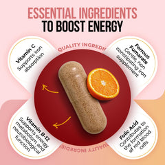 Nature's Nectar Blood Builder label shows B12 and folic acid