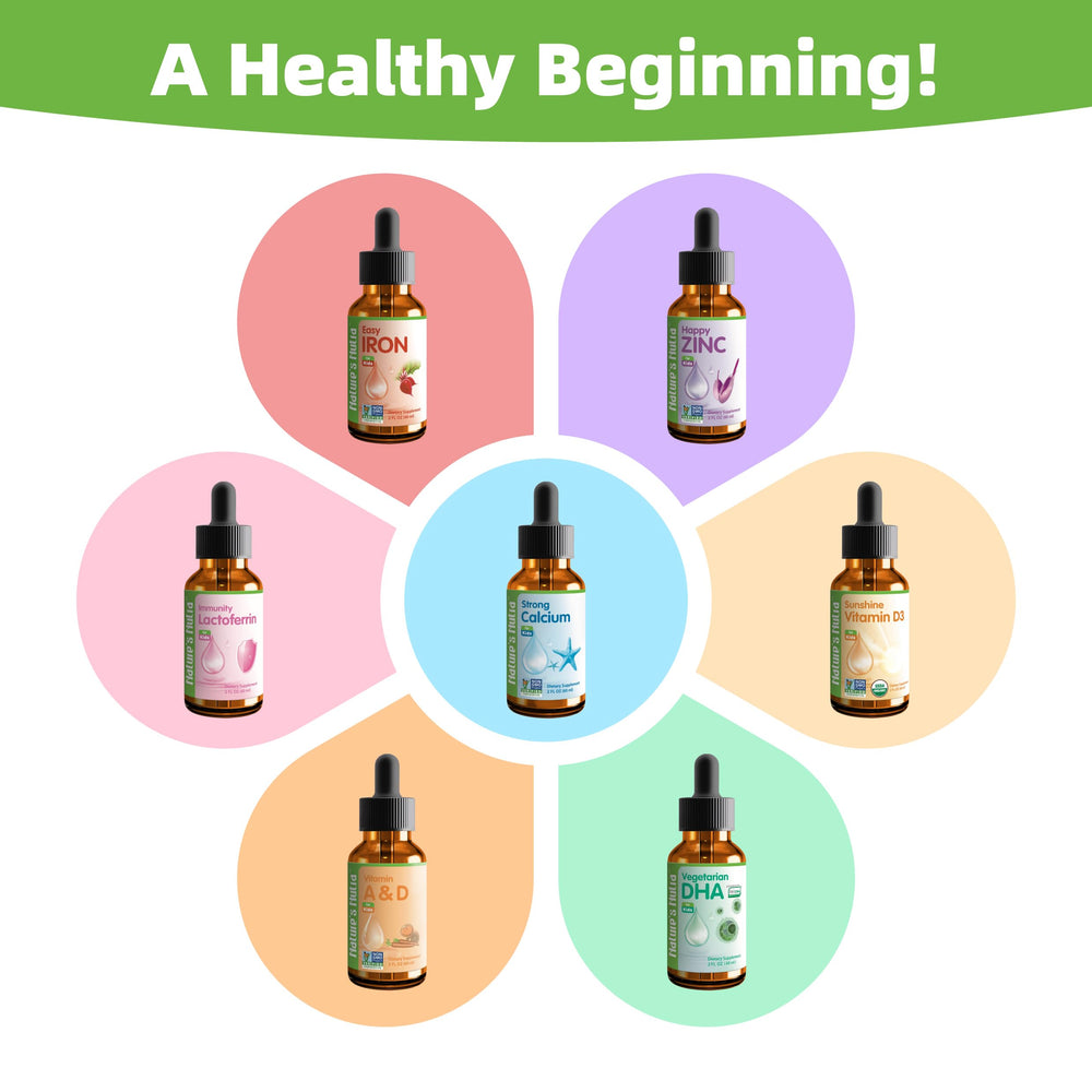 Nature's Nutra Strong Calcium drops 2-oz bottle pictured.