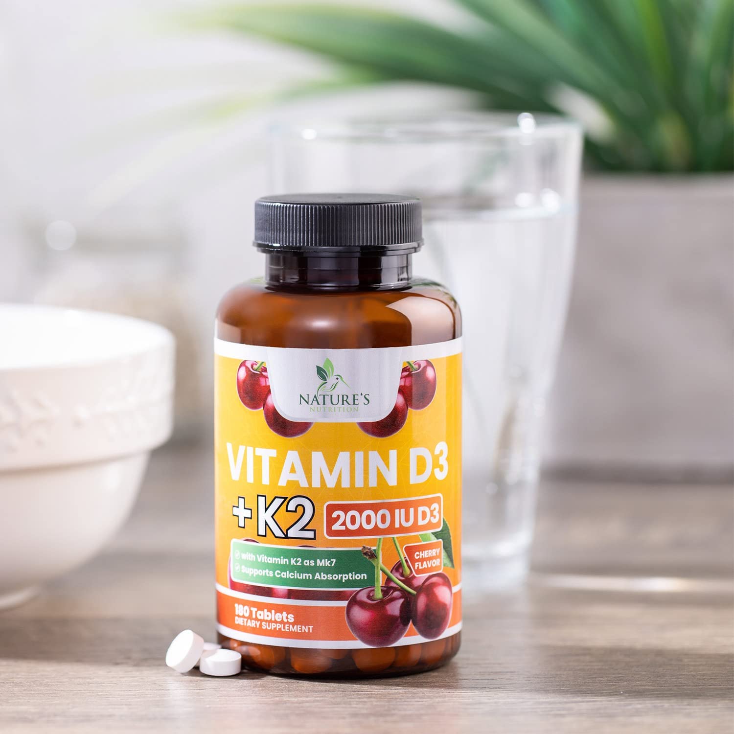Nature's Nutrition 180 tablets pack front view.