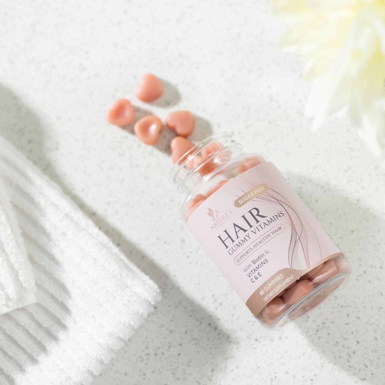 60-count bottle on shelf for easy daily use.