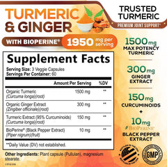 Nature's Nutrition capsules with 95% curcuminoids highlight potent antioxidant support