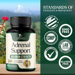 Herbal blend of ashwagandha and rhodiola shown with the Cortex Complex bottle.