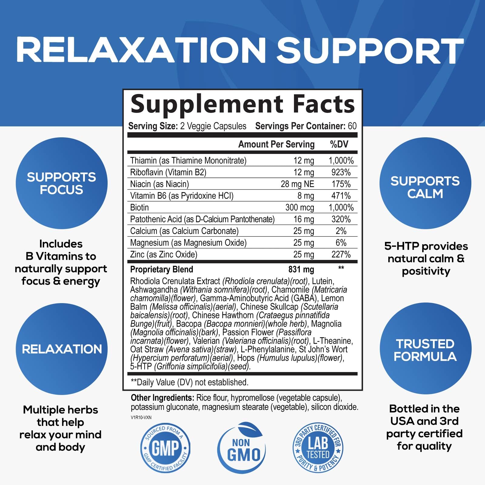Nature's Nutrition Ashwagandha root capsules support balanced mood and daily resilience.
