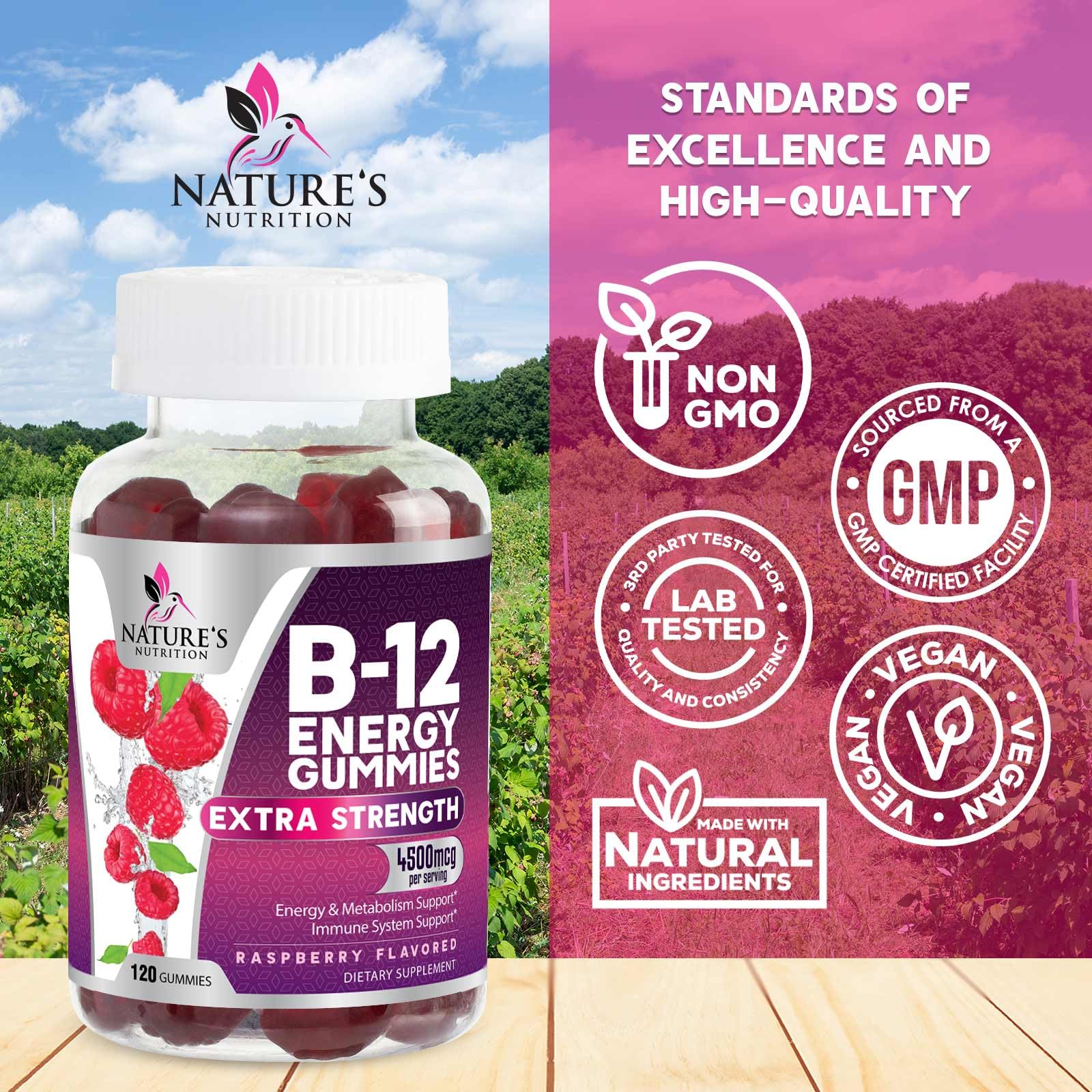 Berry flavor close-up emphasizing sensory appeal of Nature's Nutrition Gummies