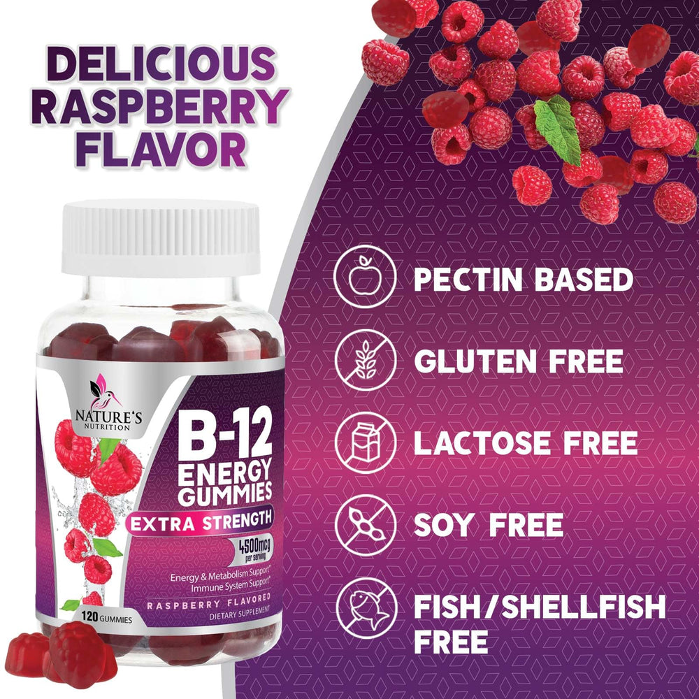 Kid-friendly daily chew for families, Nature's Nutrition B12 Gummies