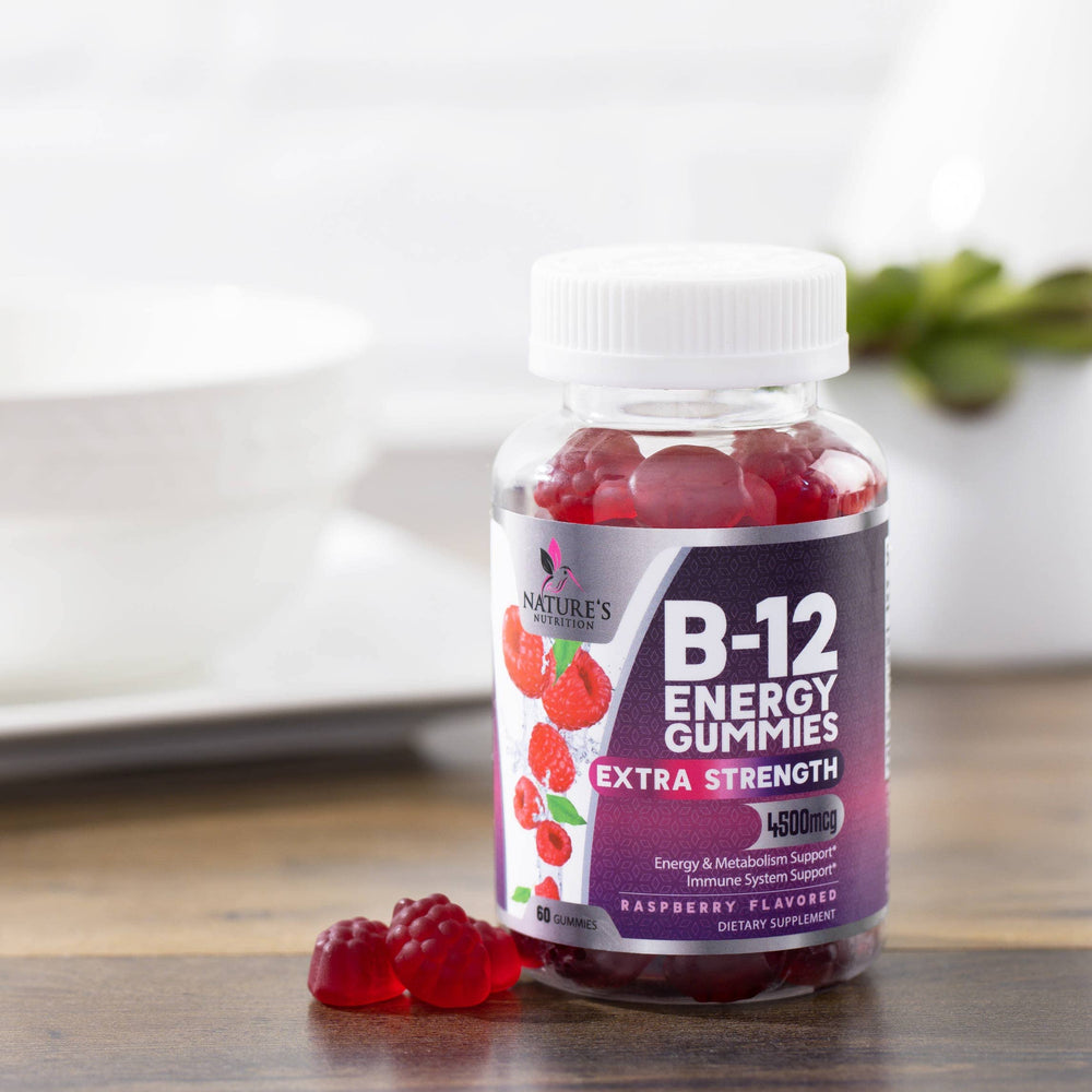 Packaging detail highlights purity and tested quality for Nature's Nutrition Gummies