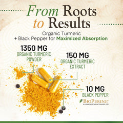 Nature's Nutrition BioPerine black pepper for enhanced absorption in capsules.