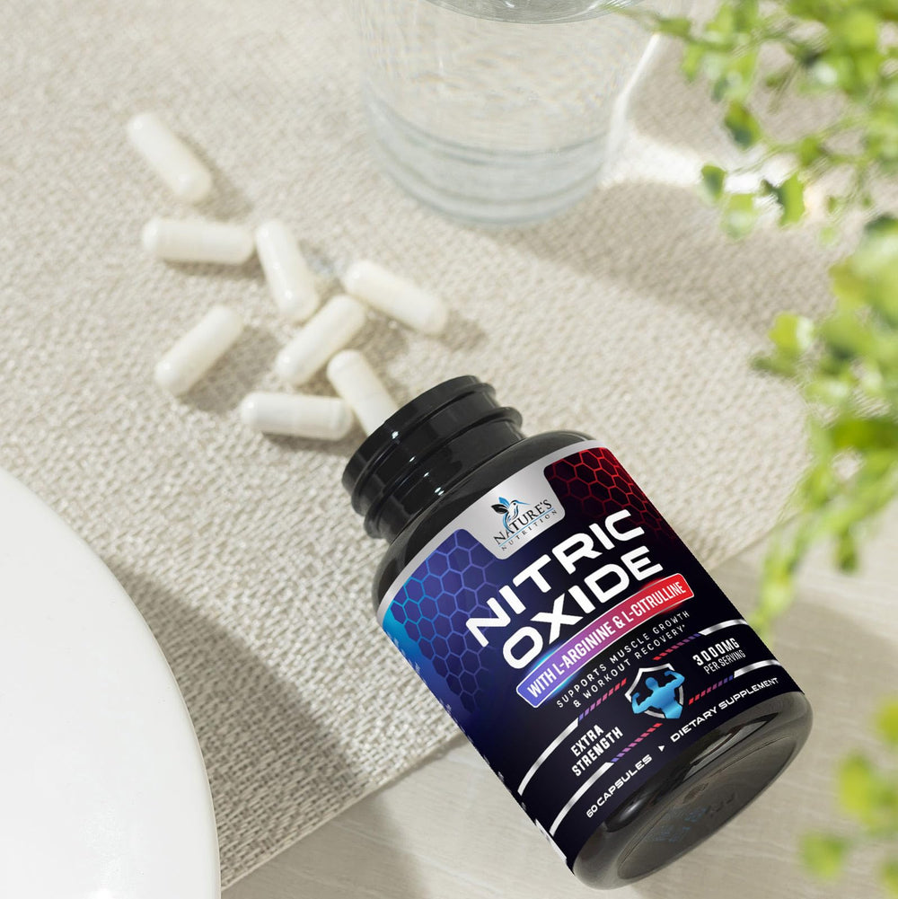 Nature's Nutrition bottle on shelf communicates convenience and reliability.