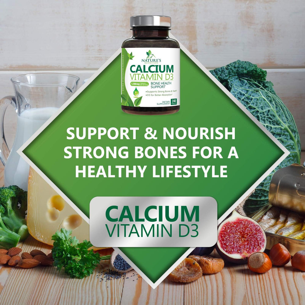 Nature's Nutrition USA-produced bottle emphasizes quality standards and purity.