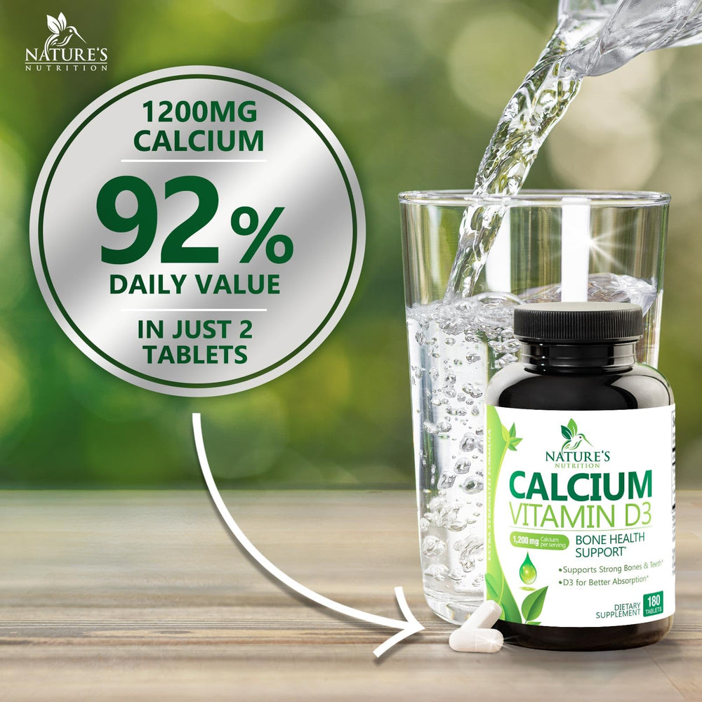 Nature's Nutrition calcium D3 capsule close-up