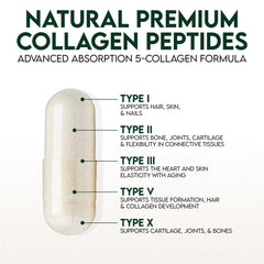 Nature's Nutrition capsules being poured for simple daily routine