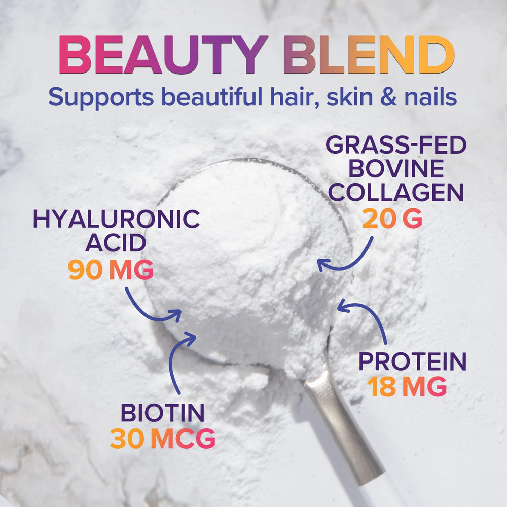 Nature's Nutrition Collagen Peptides powder scoop ready to blend into beverages