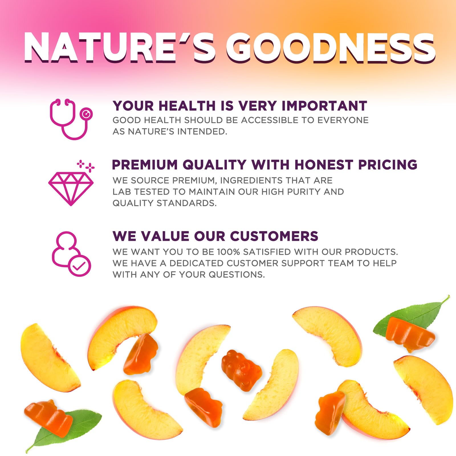 Glossy Nature's Nutrition CoQ10 Gummies label on bottle.