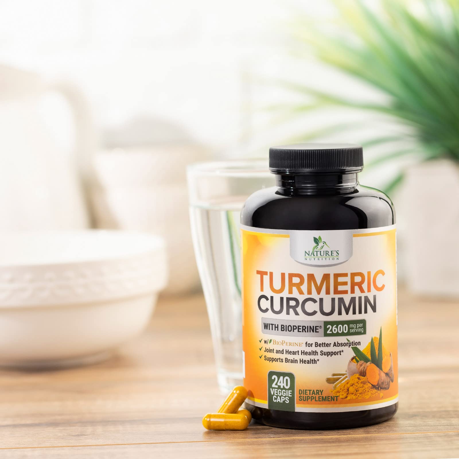 Lifestyle shot of daily use in a wellness routine with Nature's Nutrition.