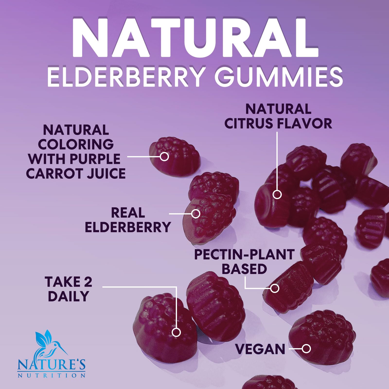 Gummies held in hand to emphasize easy-to-tollow format