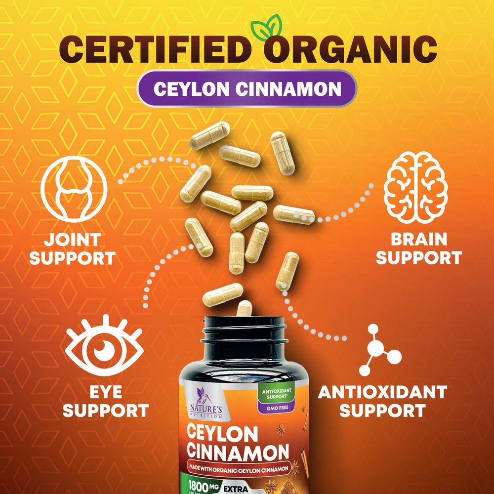 Naturally energizing cinnamon capsules support daily routines without jitters.