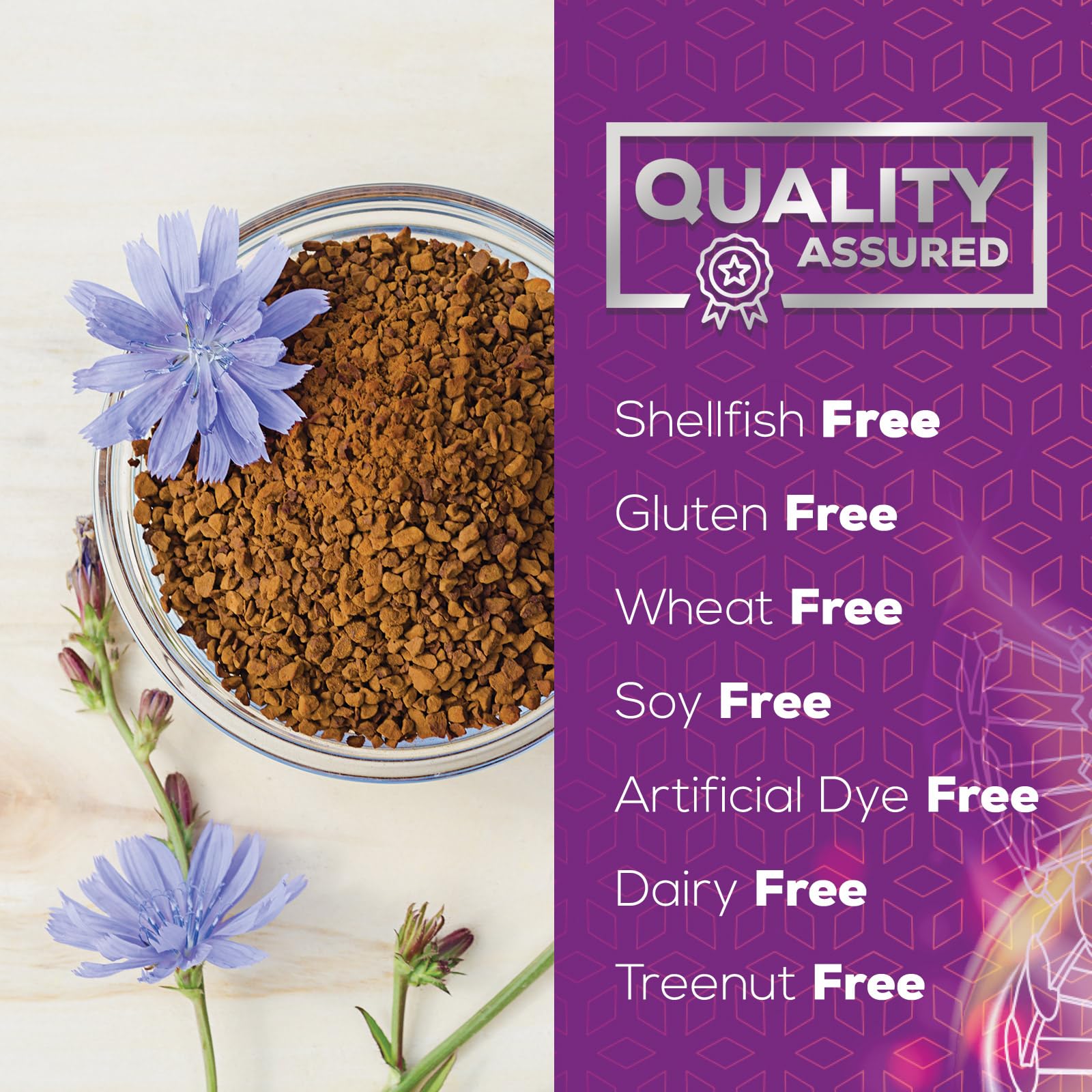 Nature's Nutrition Fiber Gummies image highlighting inulin prebiotic ingredient