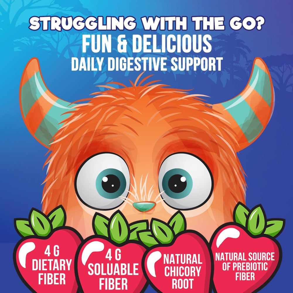 Nature's Nutrition fiber gummies for kids chewy pieces