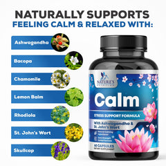 Nature's Nutrition GABA capsules aid relaxed focus for work and study.