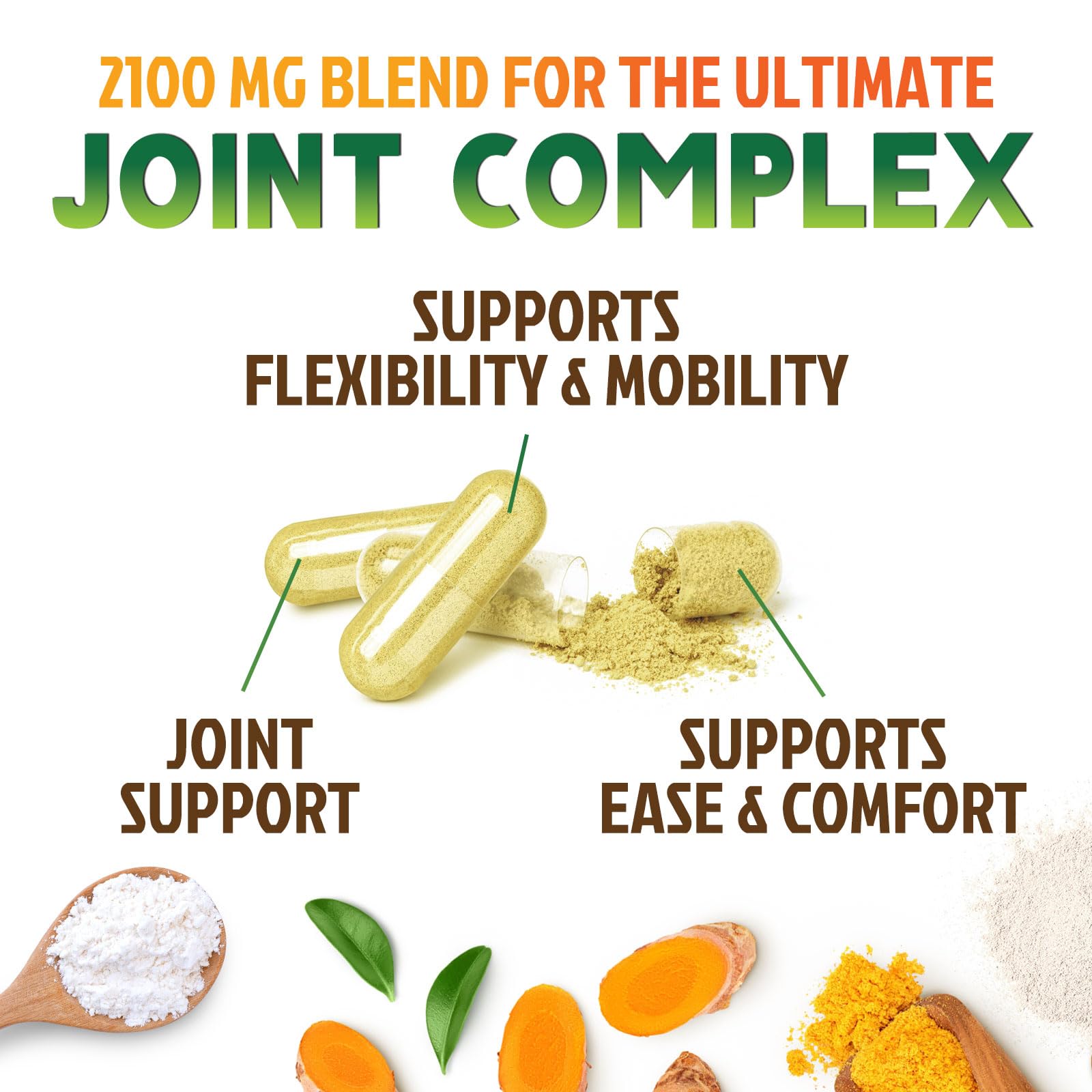 Nature's Nutrition Glucosamina Condroitina MSM 2100mg: cápsulas suaves en envase hermético.