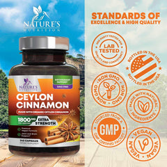 Nature's Nutrition cinnamon capsules are gluten free and vegan-friendly.