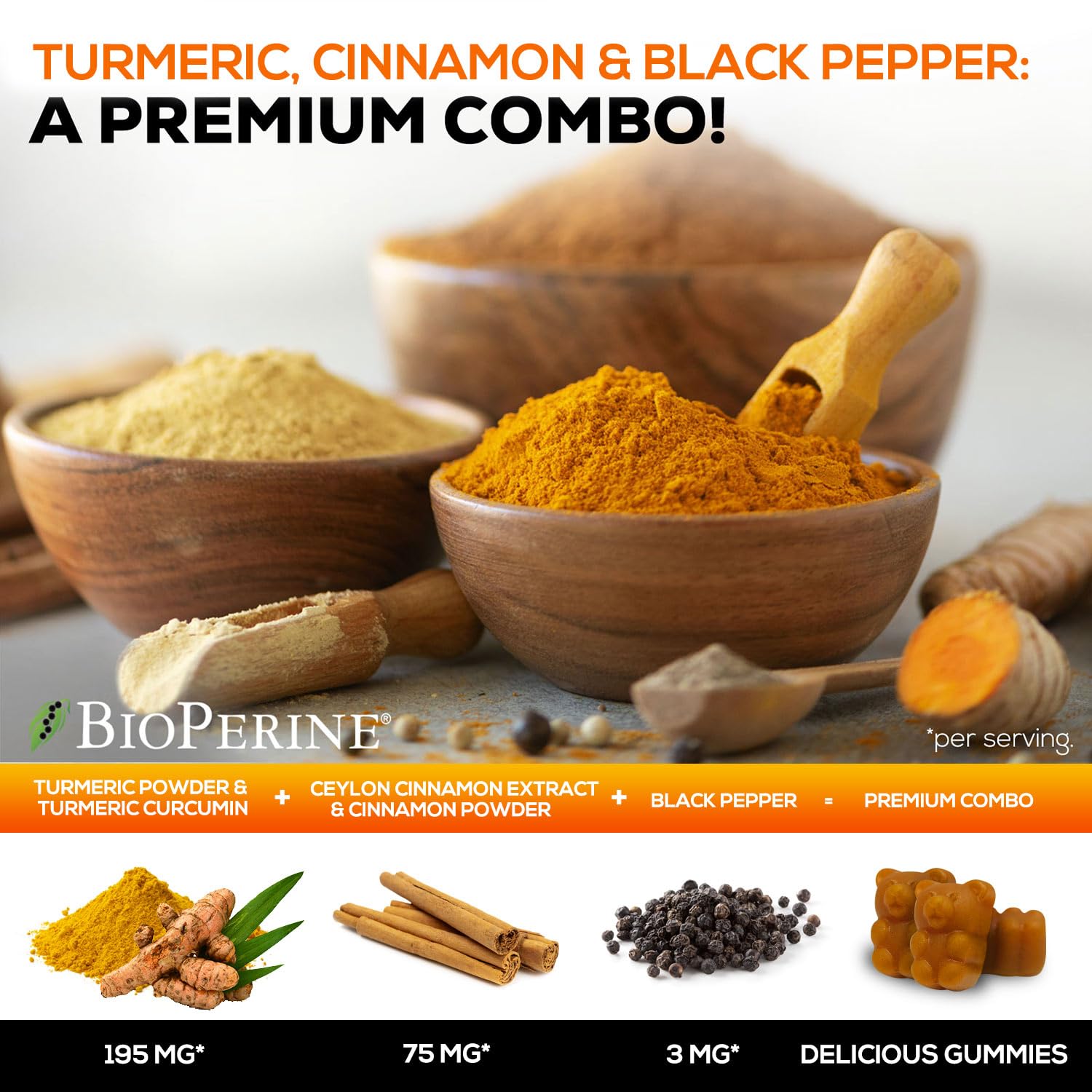 Nature's Nutrition gominolas sabor canela para snack diario