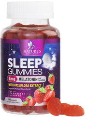 Gominolas Nature's Nutrition para dormir en botella, apoyo para descansar por la noche