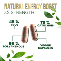 Nature's Nutrition green tea extract label EGCG 45 percent potency detail