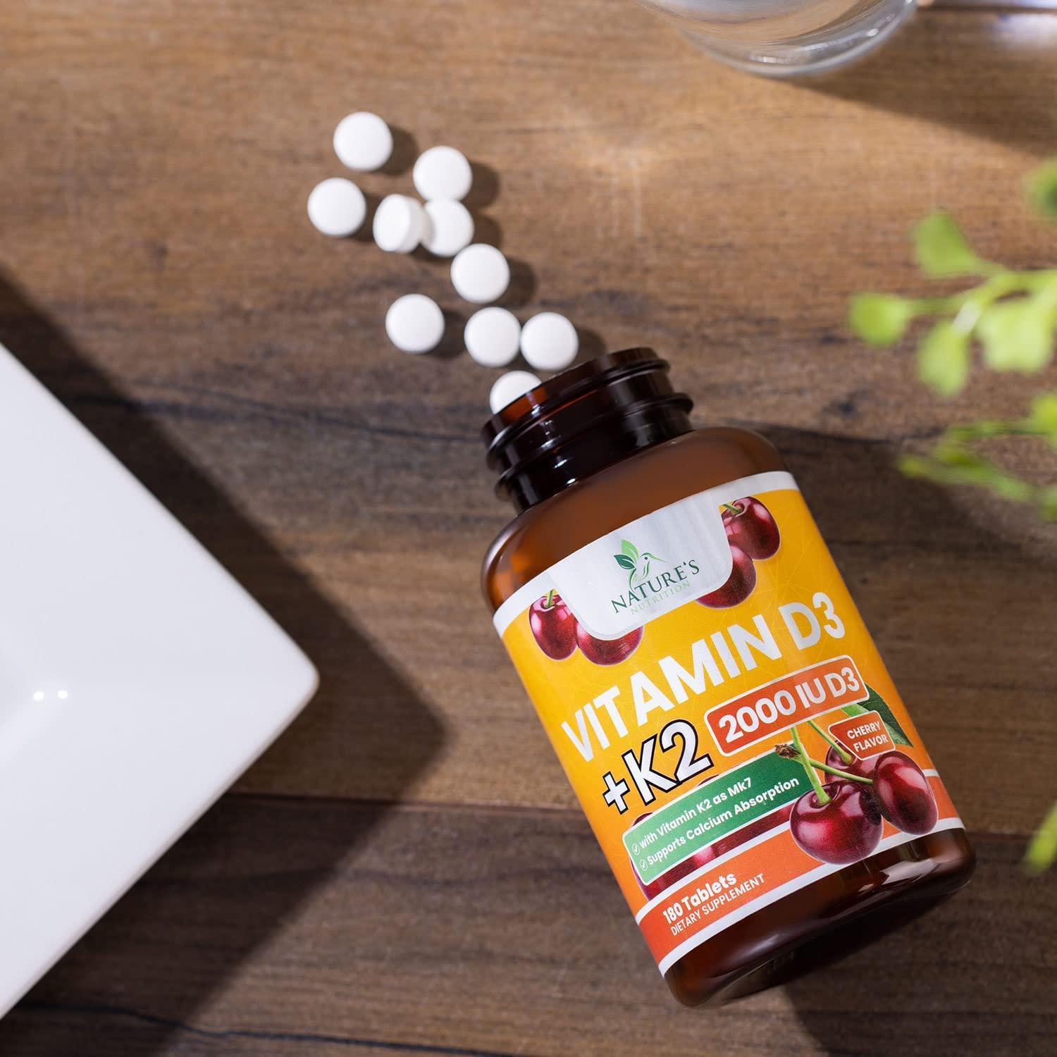 Nature's Nutrition heart health benefits icon on product front.