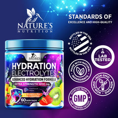 Glass of water with electrolyte powder ready for everyday hydration.