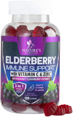 Nature's Nutrition Immune Support Gummies bottle for easy daily wellness.