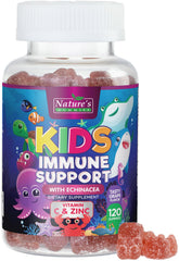 Nature's Nutrition kids immune gummies bottle with berry flavor for daily wellness