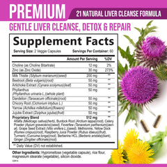 Closeup of Nature's Nutrition Liver Cleanse capsules highlighting veggie capsules for gentle detox
