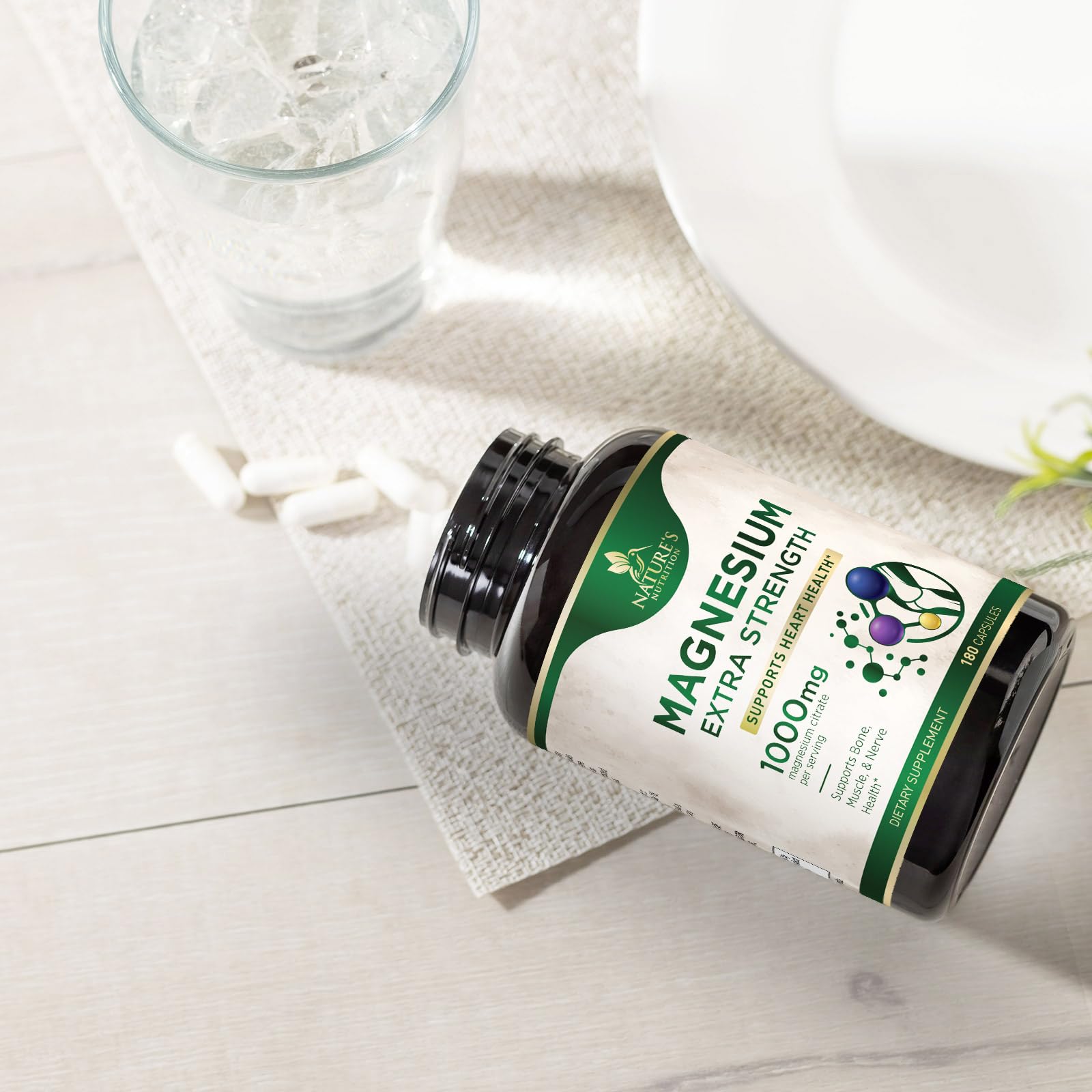 Nature's Nutrition brand logo and product name for trusted magnesium.