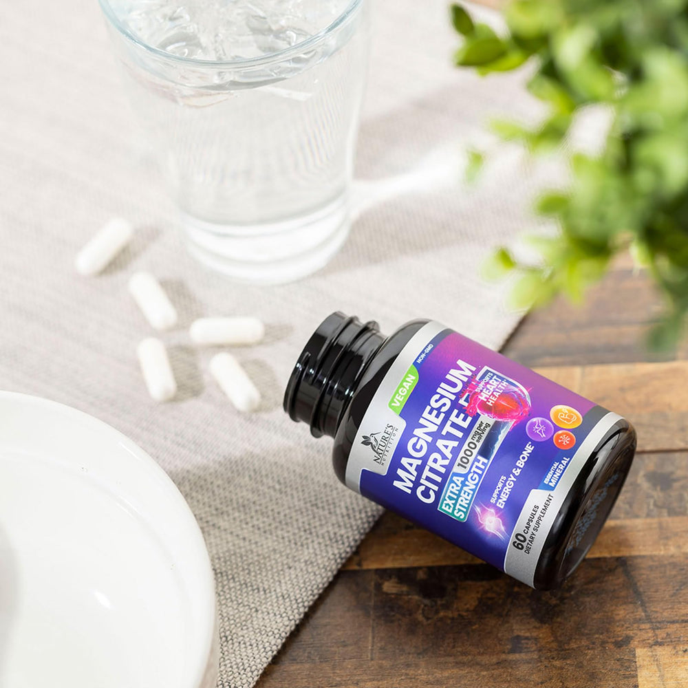 Nature's Nutrition magnesio citrato 1000 mg — envase reciclable, experiencia ecológica