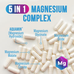 Label highlights 500 mg magnesium per capsule and vegan formula.