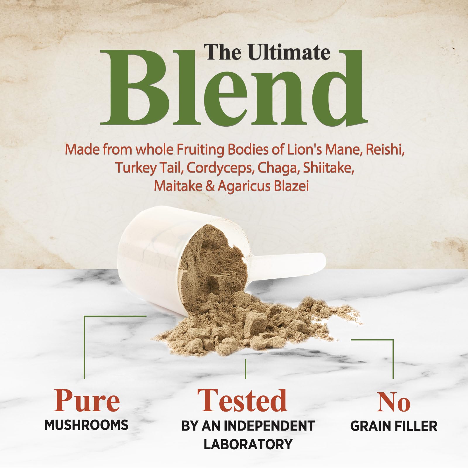 Nature's Nutrition powder stirred into coffee for a gentle energy lift.