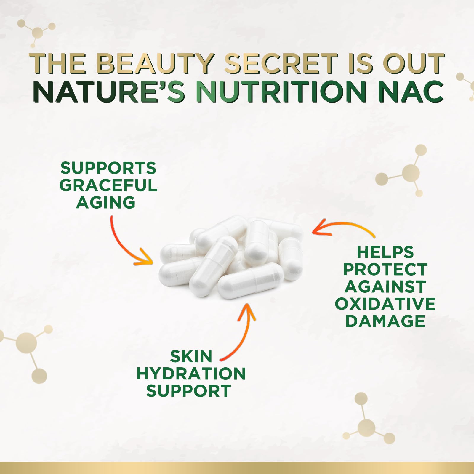 Nature's Nutrition NAC bottle ready for daily wellness routine.