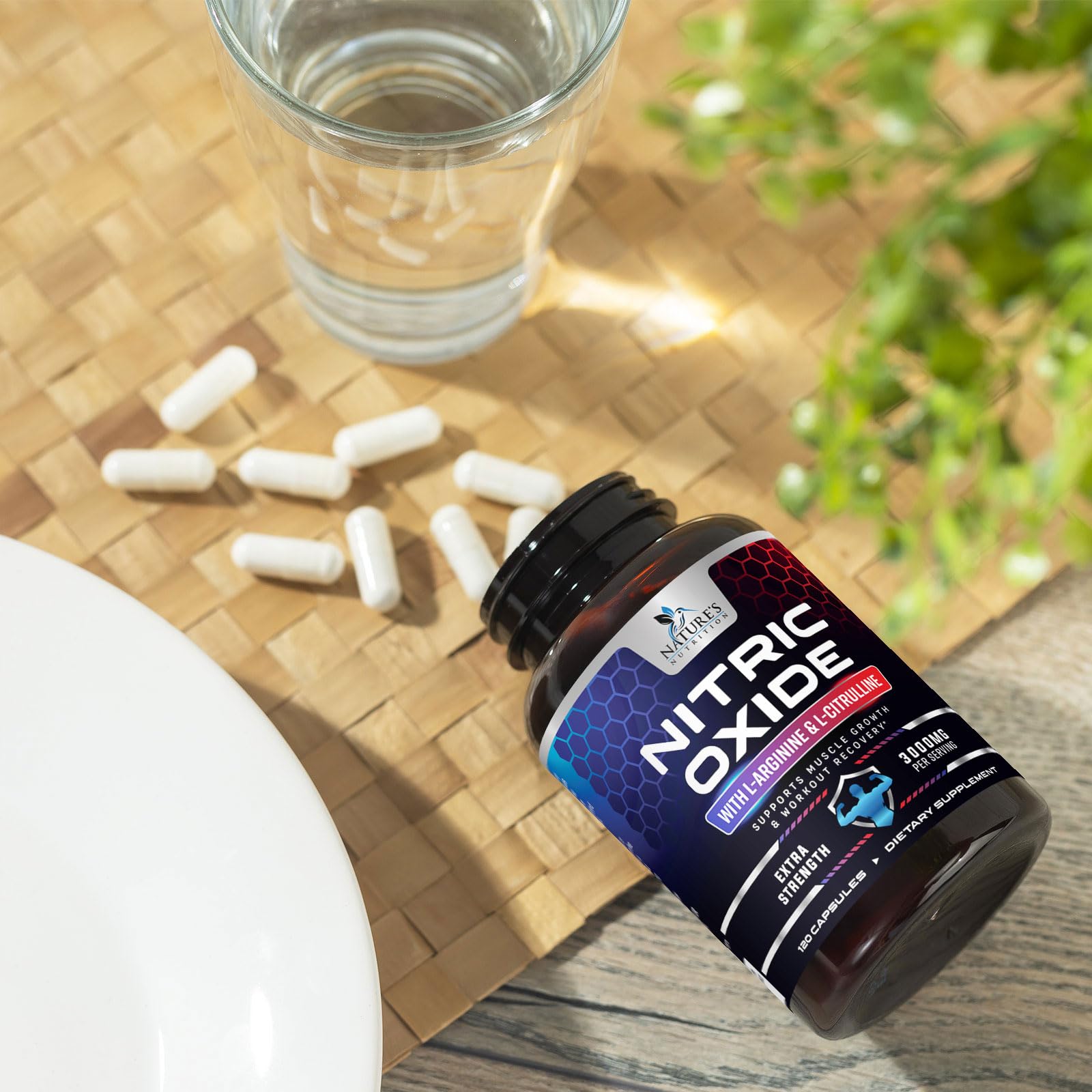 Nature's Nutrition 120-capsule jar suggests long-lasting supply.