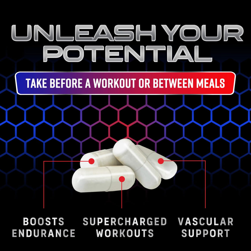 Nature's Nutrition Nitric Oxide ingredients with L-Arginine and L-Citrulline