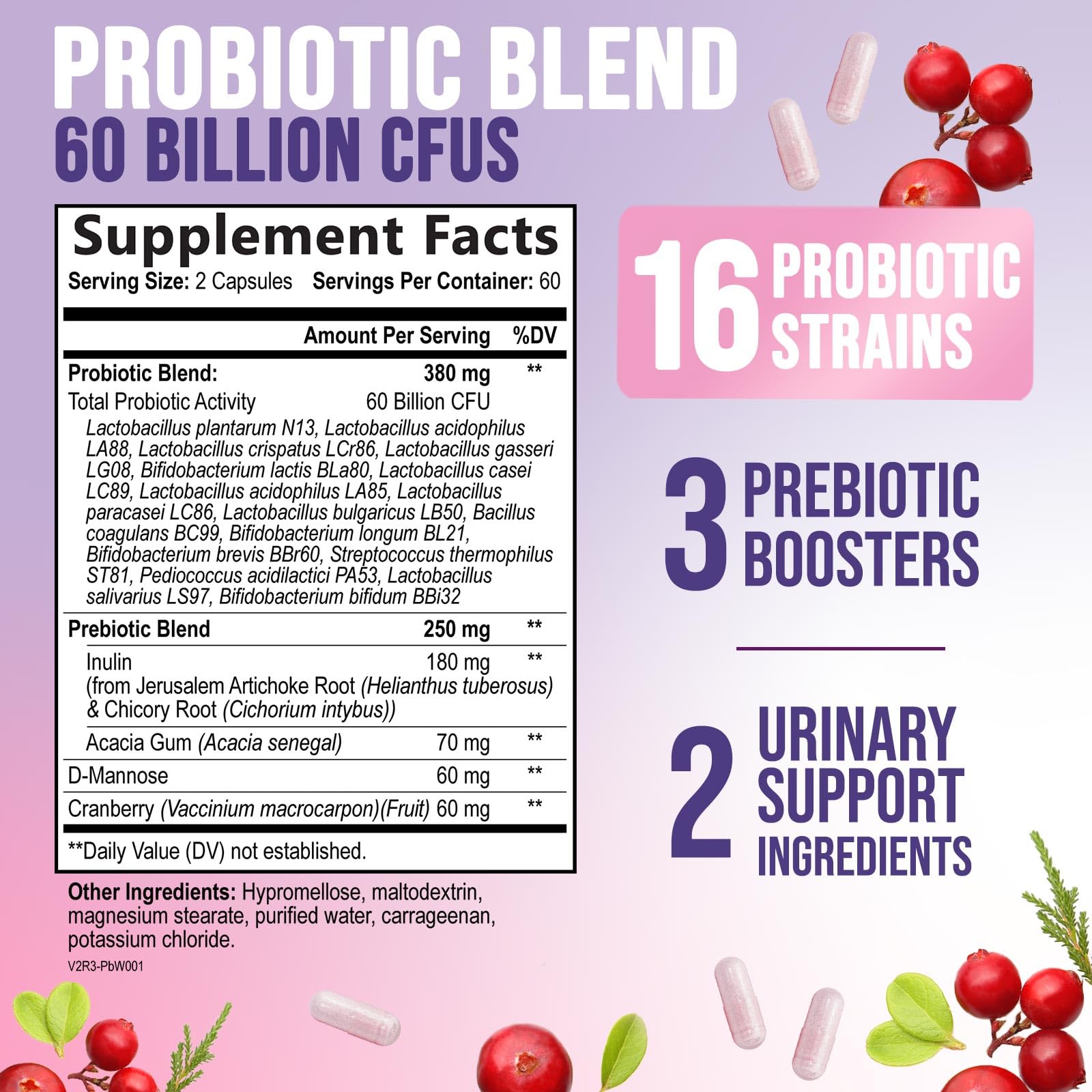 Nature's Nutrition probiotics 16 strains visual emphasizing gut diversity and resilience.