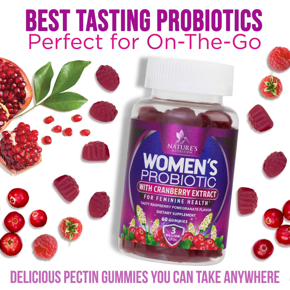 Nature's Nutrition cranberry-gummies-09 pair with prebiotics for digestive balance on the go.