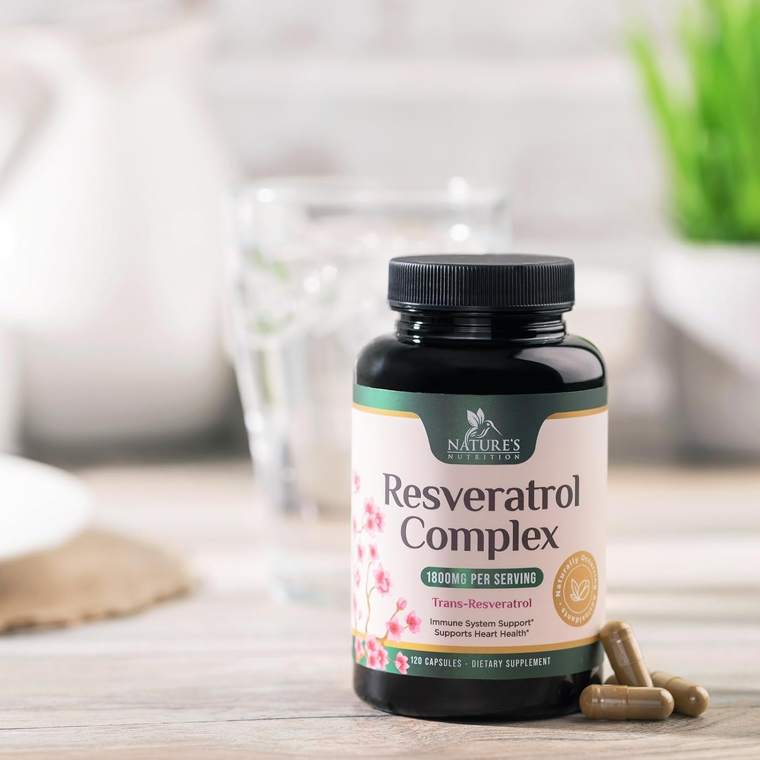 Nature's Nutrition Resveratrol daily-use routine promotes healthy living