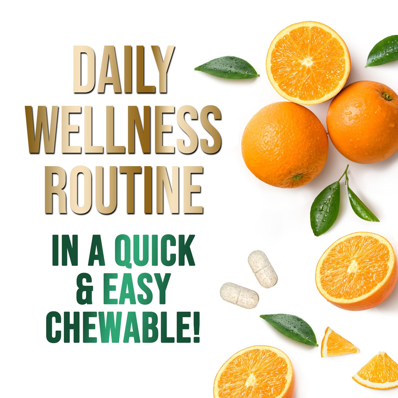 Tabletas de rápida disolución Nature's Nutrition para consumo cómodo.