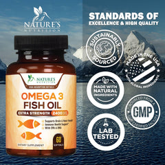 Nature's Nutrition third-party lab seal for quality verification