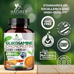 Nature's Nutrition turmeric-boswellia blend image for enhanced joint comfort.